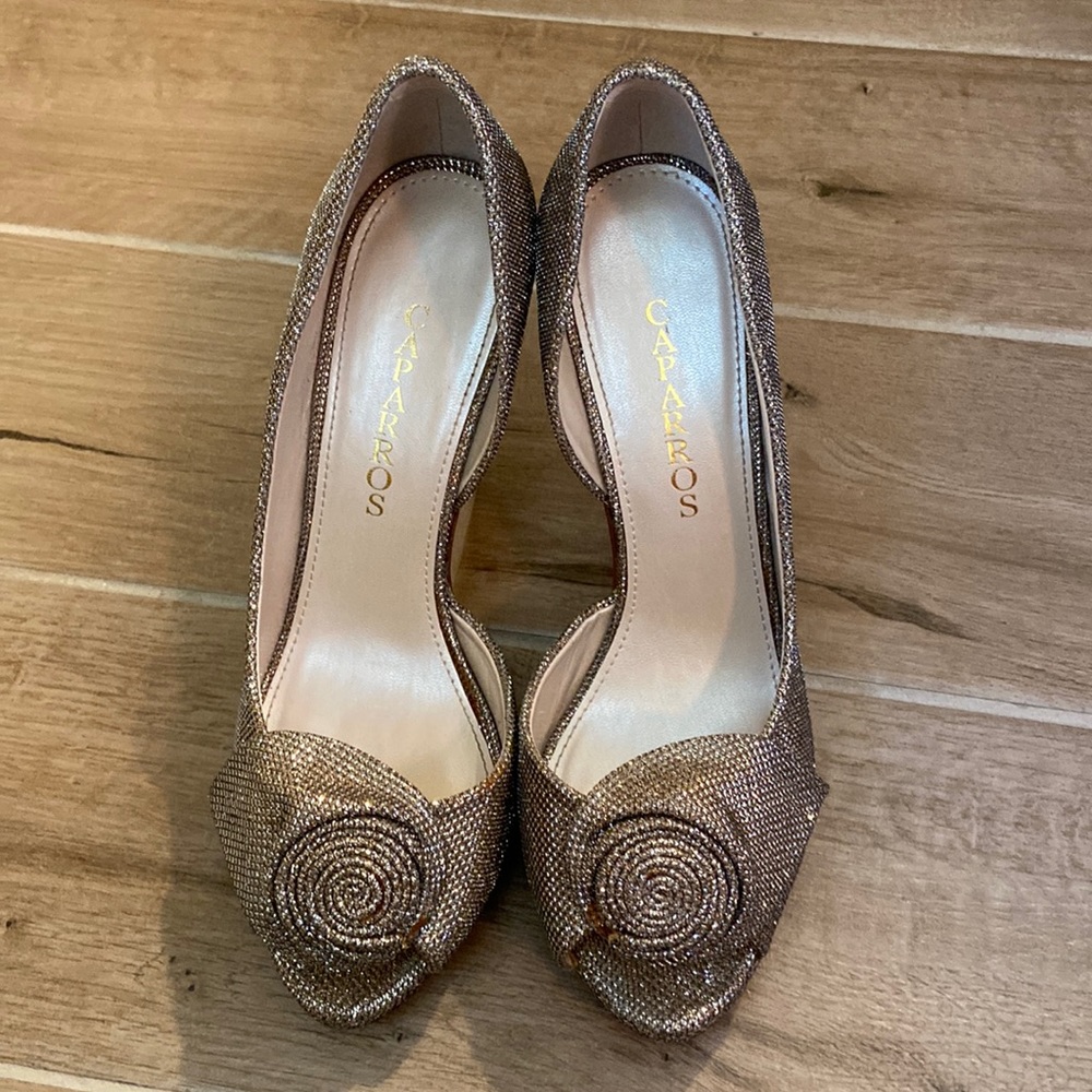 Caparros Gold/Bronze Heels